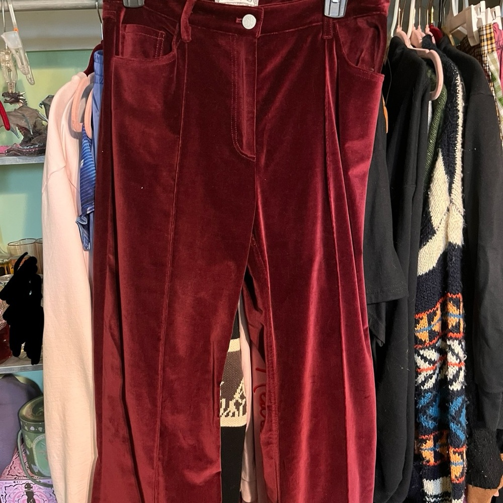 Tommy Hilfiger x Zendaya Velvet Red Flare Pants